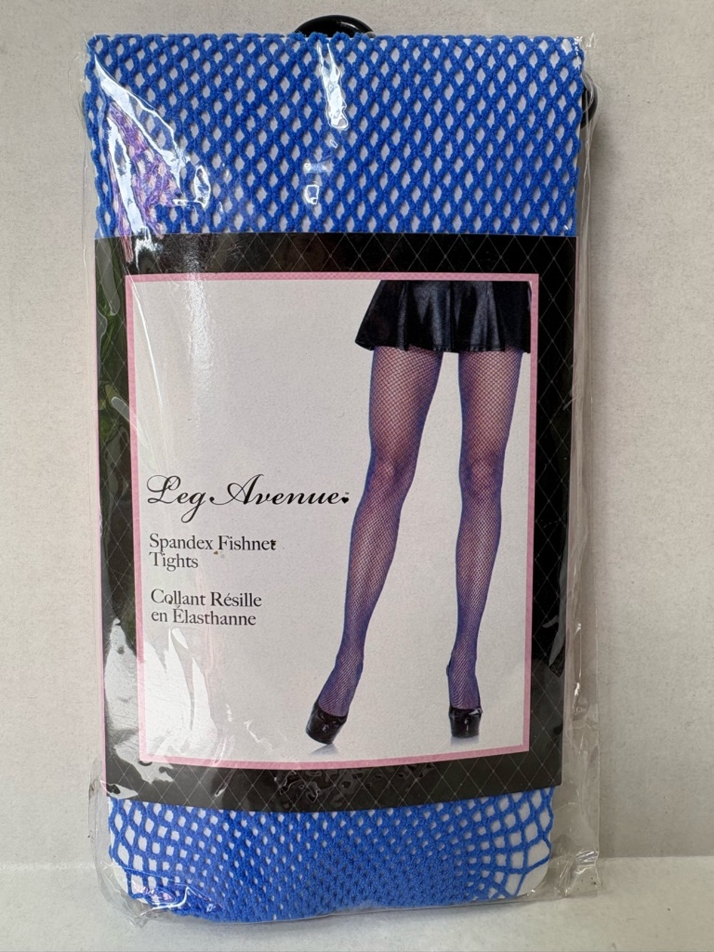 Royal Blue Nylon Spandex Fishnet Pantyhose By Leg Avenue #9013 Brand New